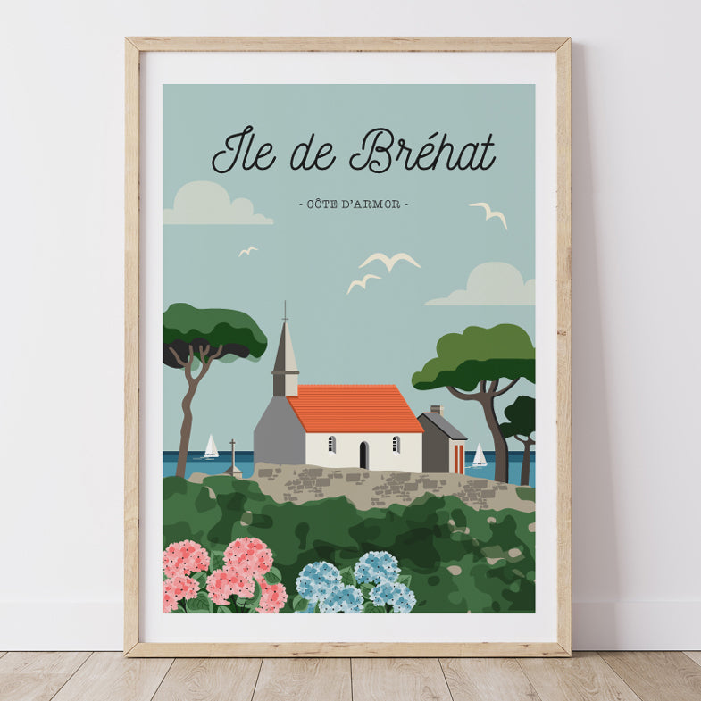 Affiche ILE DE BREHAT - Côte d'Armor