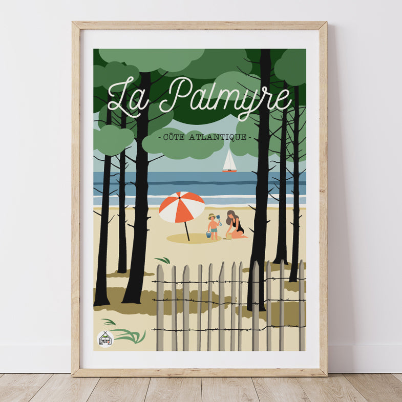 Affiche LA PALMYRE - Côte Atlantique