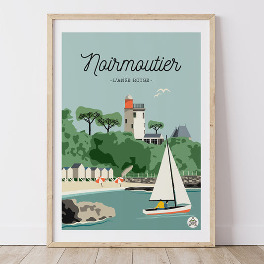 Affiche NOIRMOUTIER - L'Anse Rouge