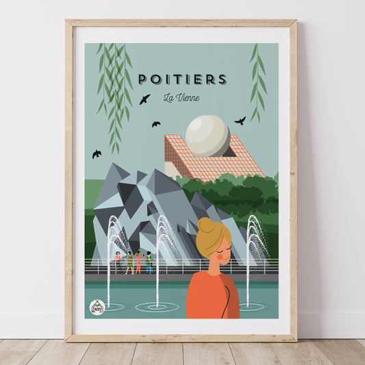 Affiche POITIERS - La Vienne