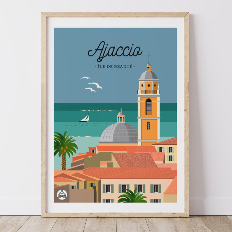 Affiche CORSE - Ajaccio