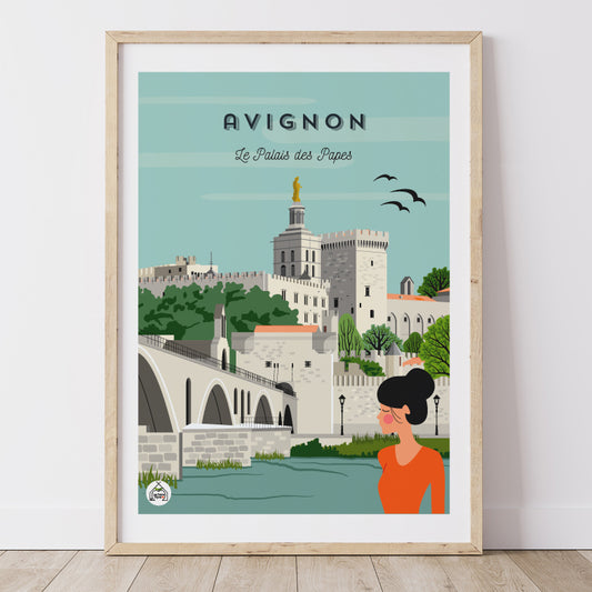 Affiche AVIGNON - Le Palais Des Papes