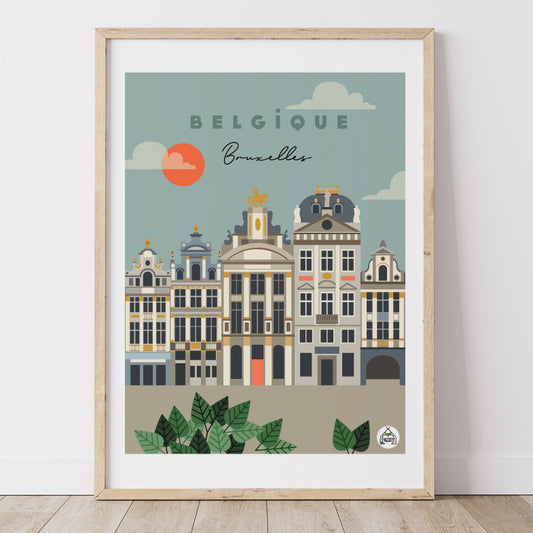 Affiche BELGIQUE - Bruxelles