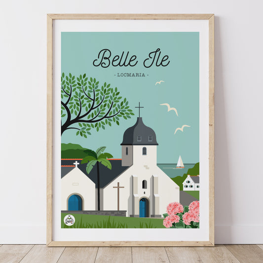 Affiche BELLE ILE EN MER - Locmaria