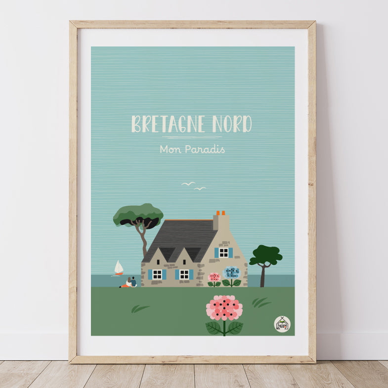 Affiche BRETAGNE NORD - Mon Paradis
