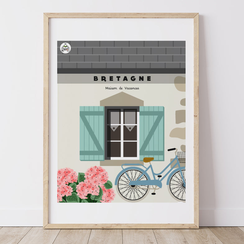 Affiche Bretagne Sud - maison de vacances