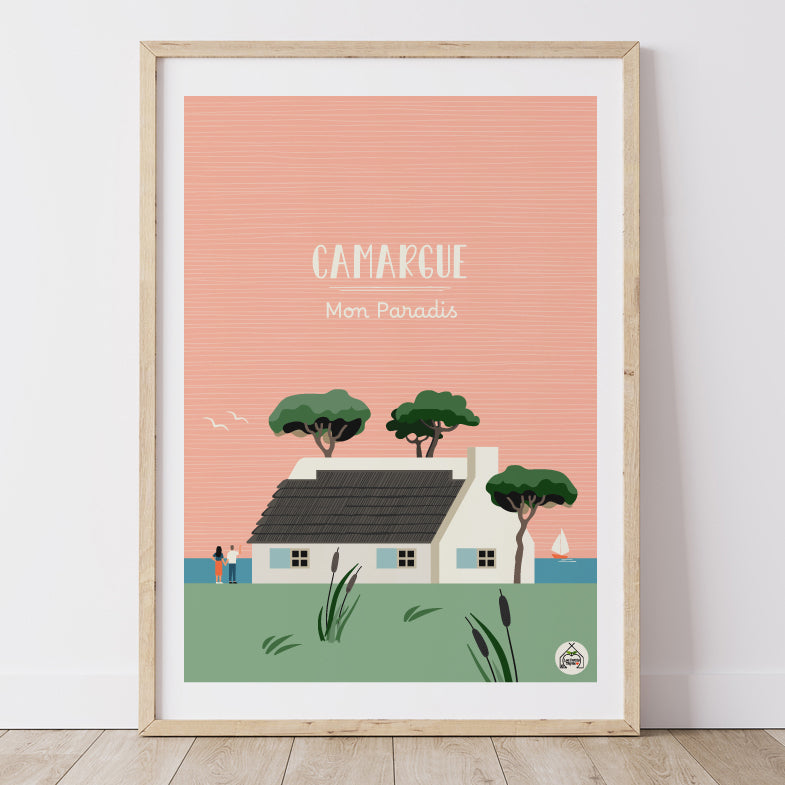 Affiche CAMARGUE - Mon Paradis