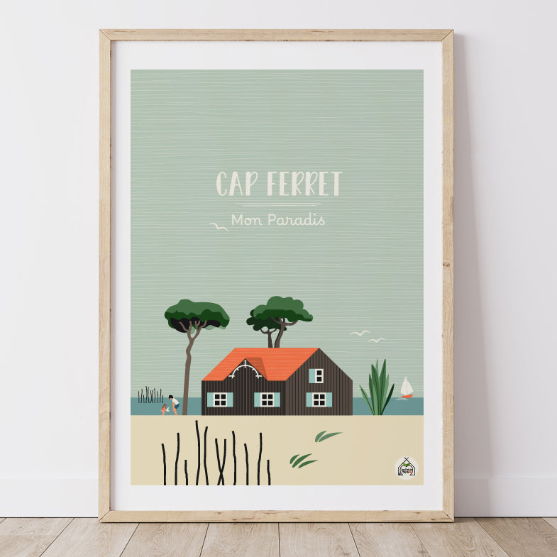 Affiche CAP FERRET - Mon Paradis