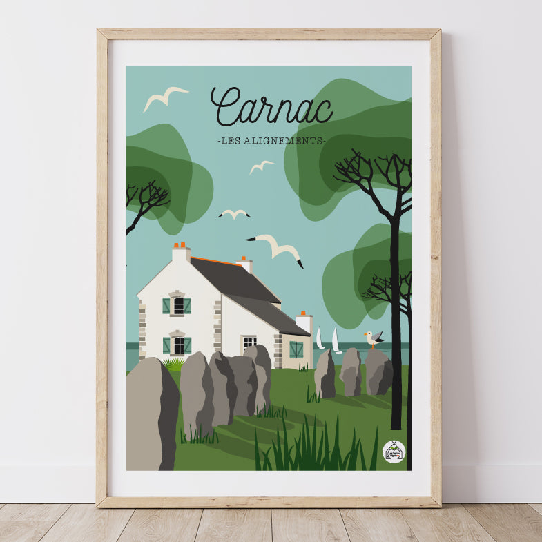 Affiche CARNAC - Les Alignements