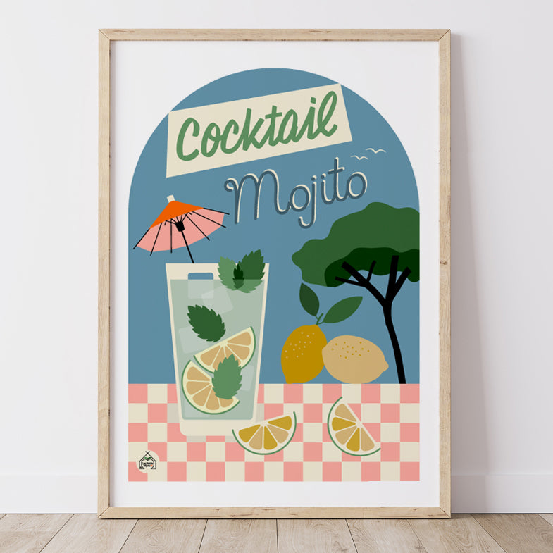 Affiche Cocktail - Mojito