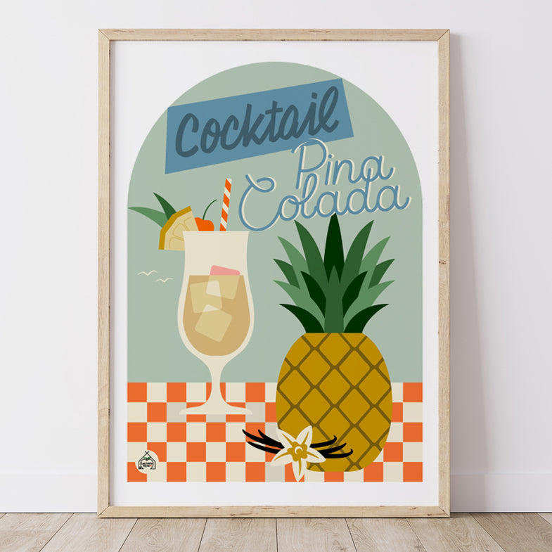 Affiche Cocktail - Piña Colada