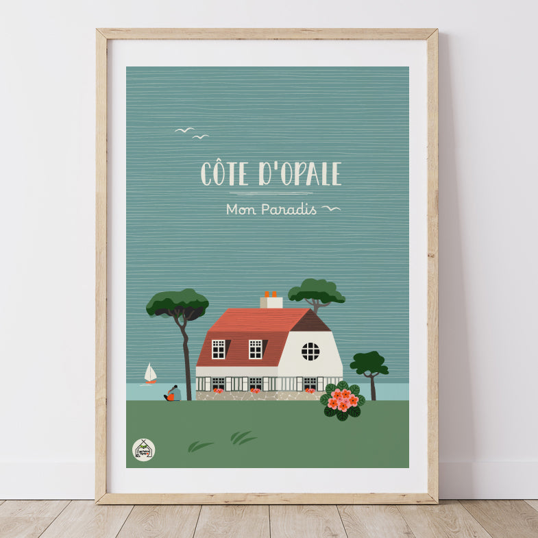 Affiche CÔTE D'OPALE - Mon Paradis