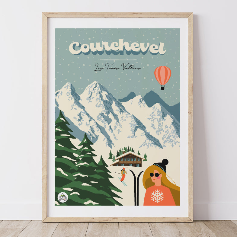 Affiche COURCHEVEL - Les Trois Vallées