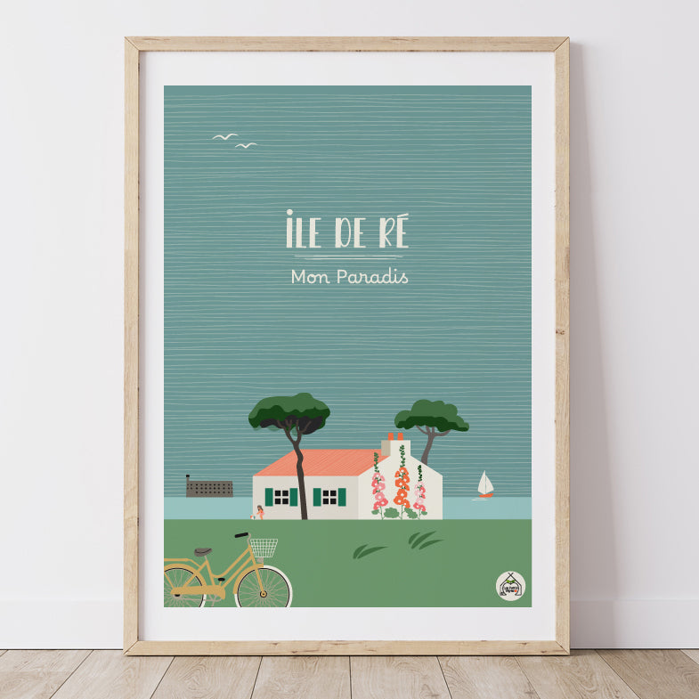 Affiche ILE DE Ré - Mon Paradis