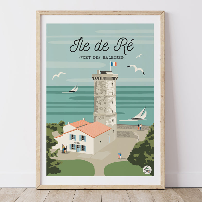 Affiche IL DE RE - Le Fort des Baleines