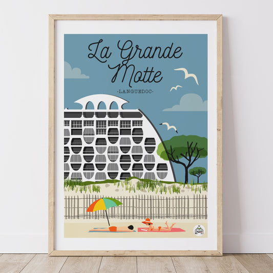 Affiche LA GRANDE MOTTE - Languedoc