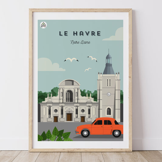 Affiche LE HAVRE - Notre-Dame