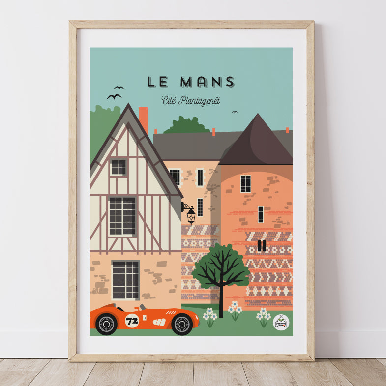 Affiche LE MANS - Cité Plantagenêt