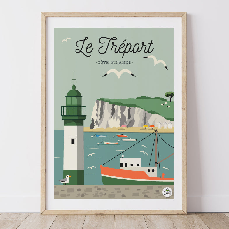 Affiche LE TREPORT - Côte Picarde