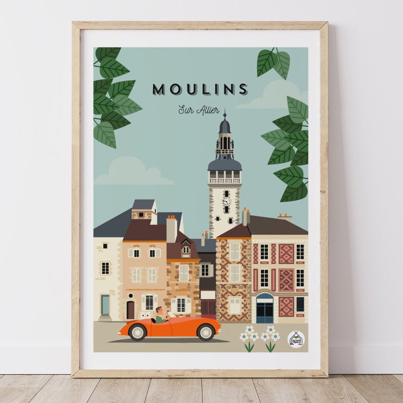 Affiche MOULINS - Sur Allier