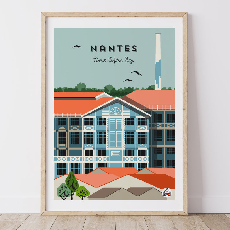 Affiche NANTES - Usine Béghin-Say