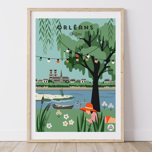 Affiche ORLEANS - La Loire