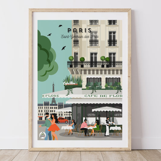 Affiche PARIS - Saint-Germain-des-Prés