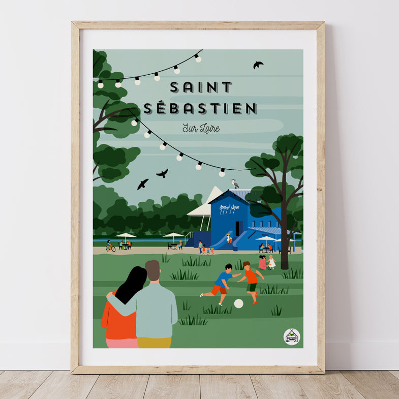 Affiche SAINT-SEBASTIEN-SUR-LOIRE - La Station Nuage
