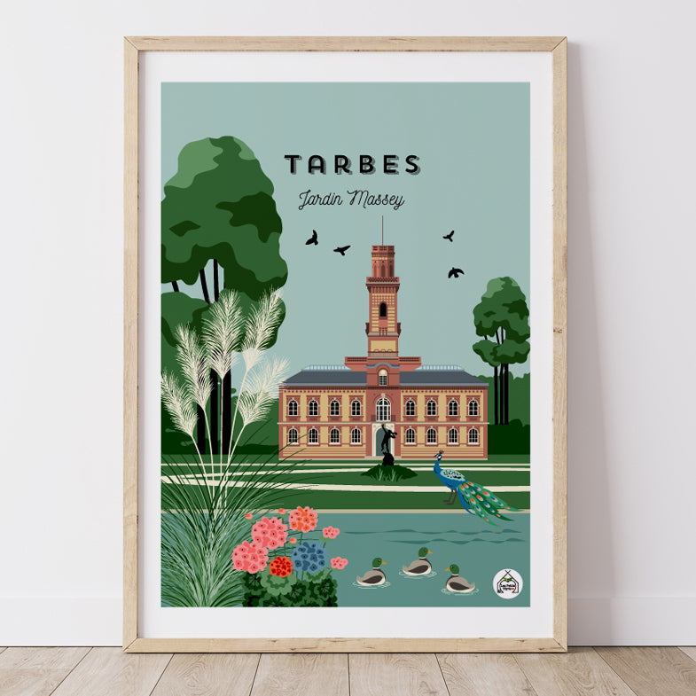Affiche TARBES - Jardin Massey
