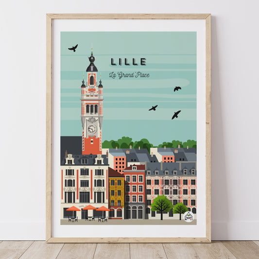 Affiche LILLE - La Grand'Place
