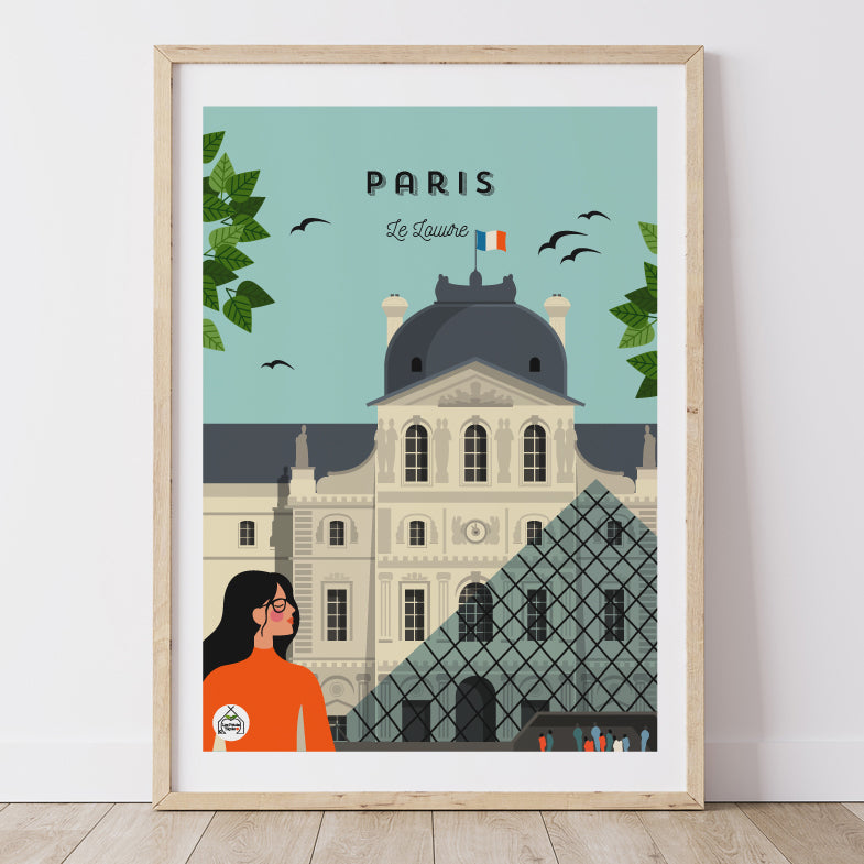 Affiche PARIS - Le Louvre