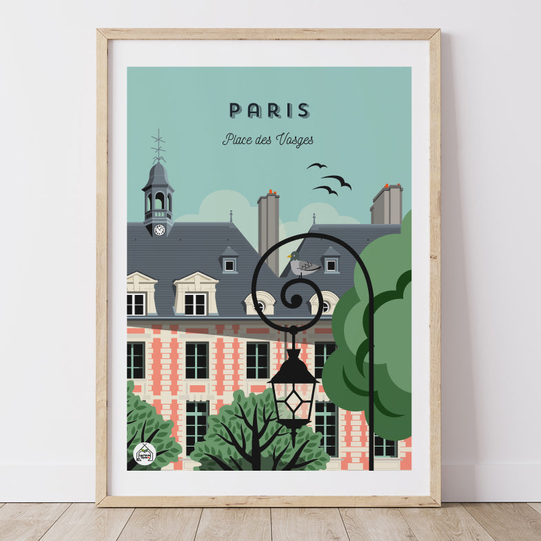 Affiche paris vintage - Poster ville paris