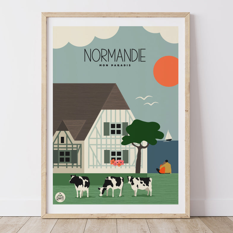 Affiche Maison Française - Normandie