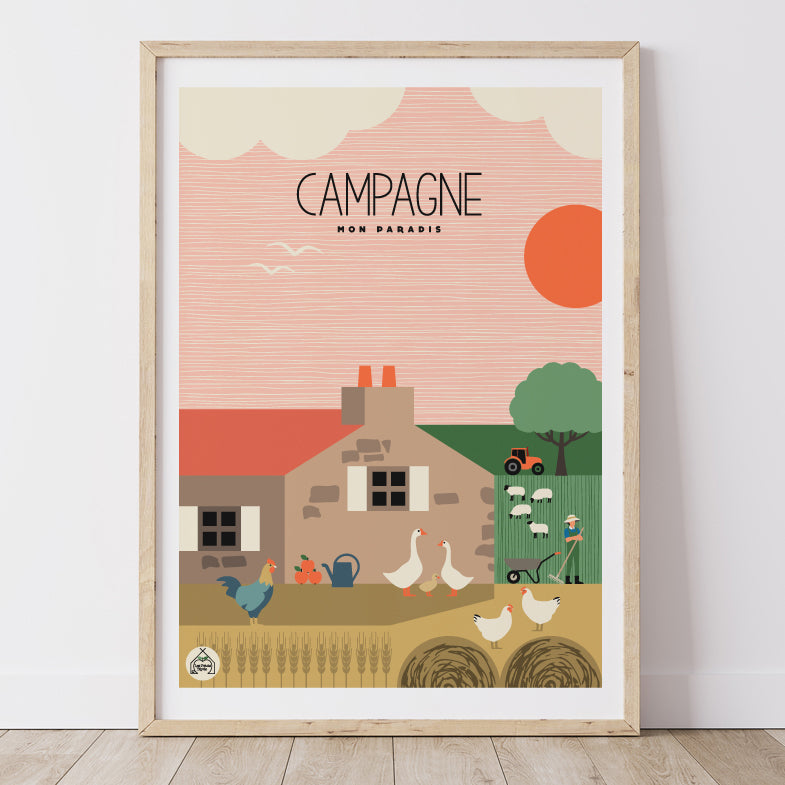 Affiche Maison Française - Campagne