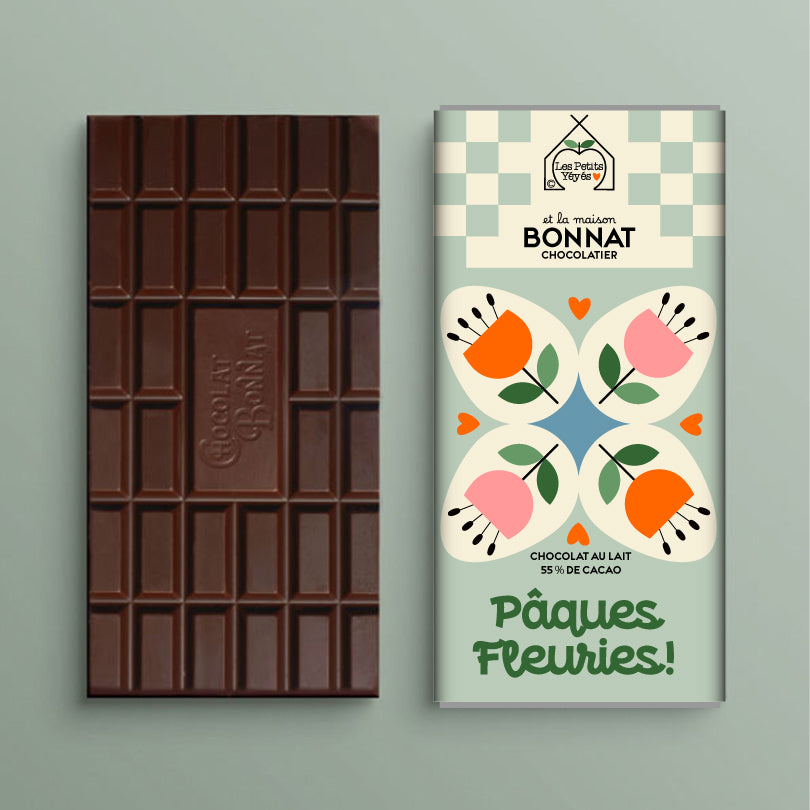 Tablette de Chocolat - PÂQUES FLEURIES