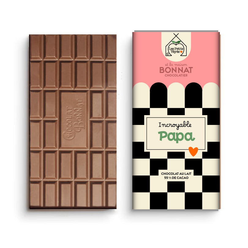 Tablette de Chocolat damier - INCROYABLE PAPA
