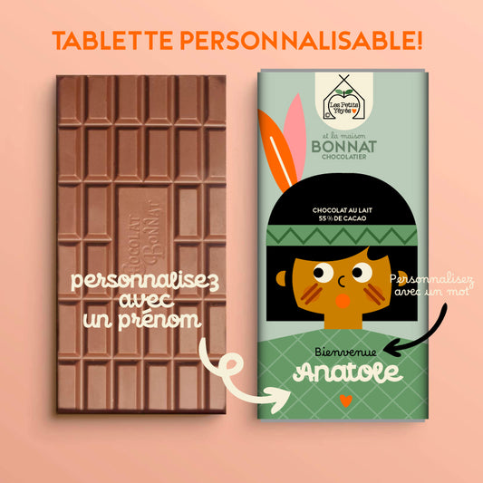 Tablette de Chocolat personnalisable - PETIT INDIEN