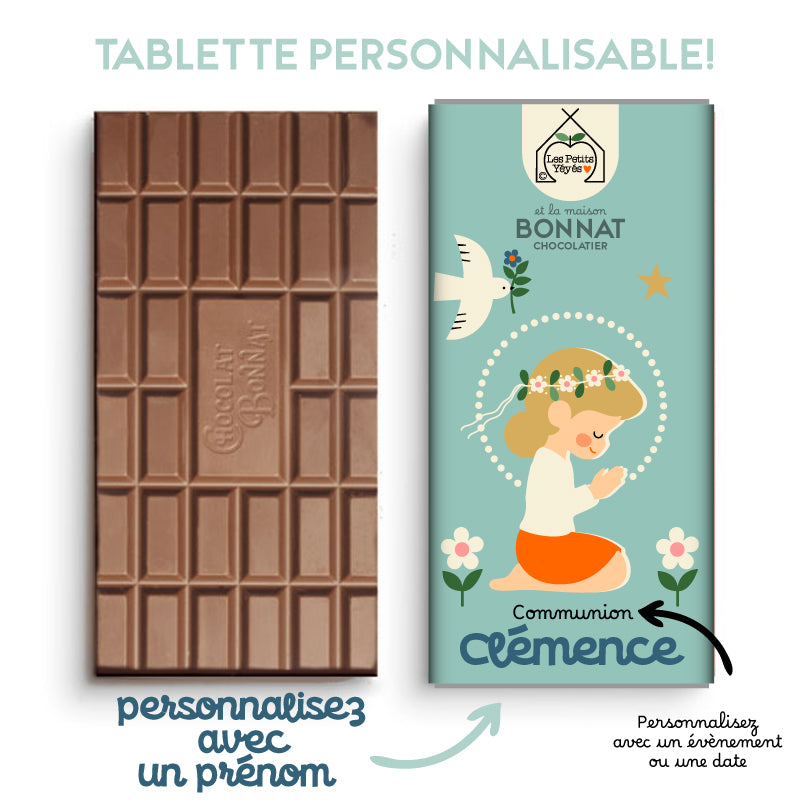 Tablette de Chocolat personnalisable - CLEMENCE