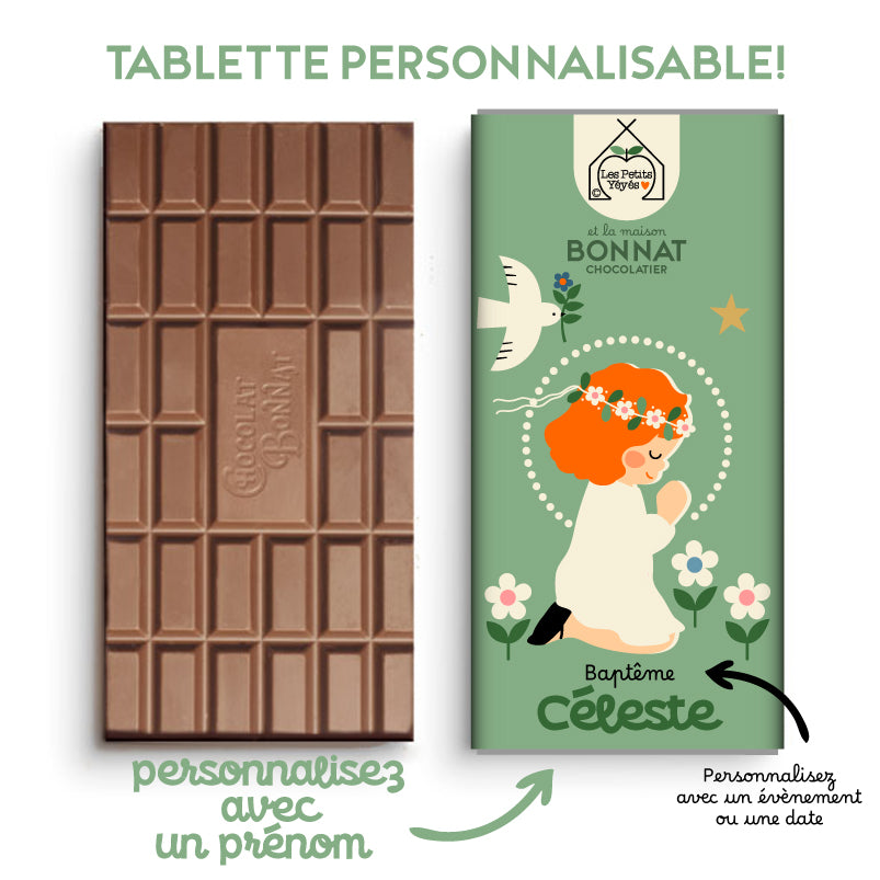 Tablette de Chocolat personnalisable - CELESTE