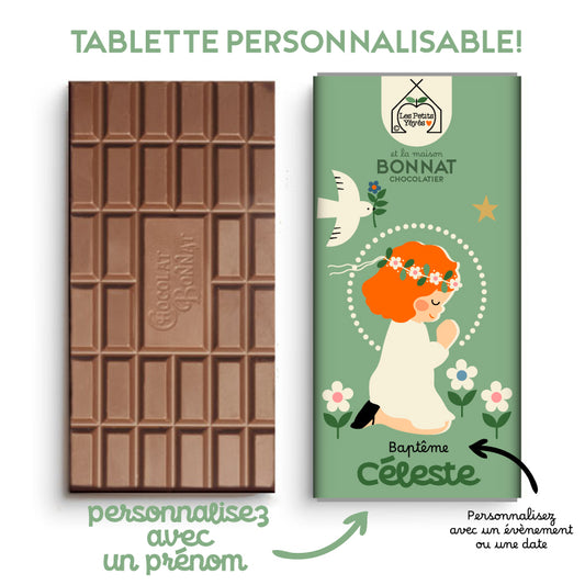 Tablette de Chocolat personnalisable  - CELESTE