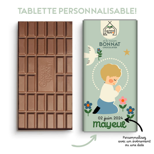 Tablette de Chocolat personnalisable  - MAYEUL