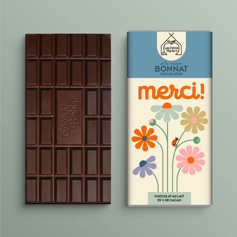 Tablettes de Chocolat Bonnat à "Message" pour Offrir