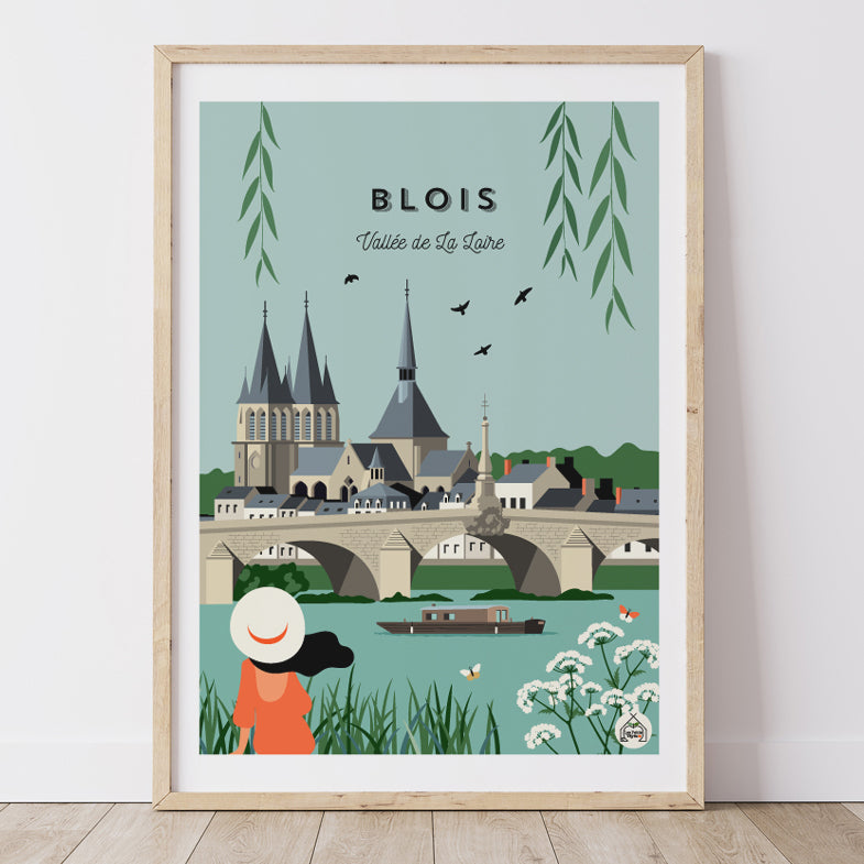 Affiche BLOIS - Vallée de La Loire