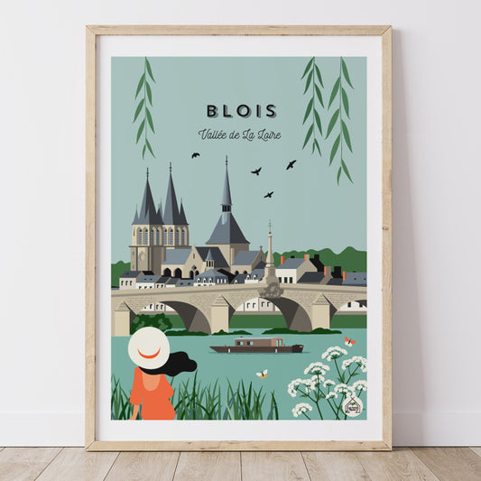 Affiche BLOIS - Vallée de La Loire