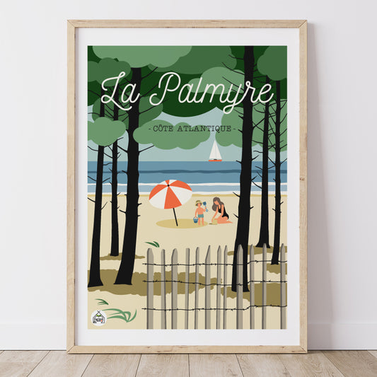 Affiche LA PALMYRE - Côte Atlantique