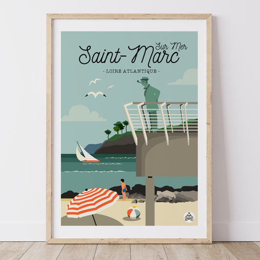 Affiche SAINT-MARC-SUR-MER - Loire Atlantique