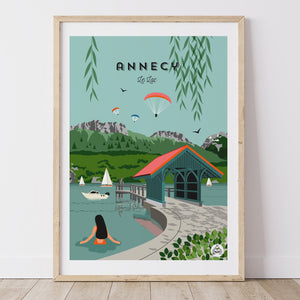 Affiche ANNECY - Le Lac