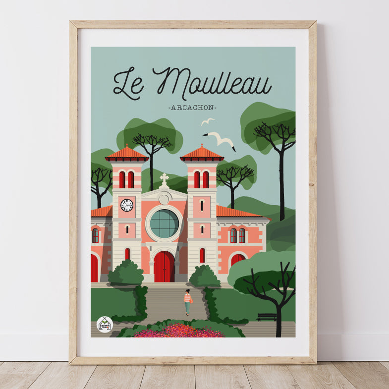 Affiche ARCACHON - Le Moulleau