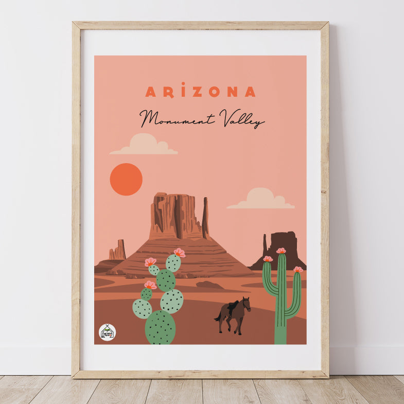 Affiche ARIZONA - Monument Valley