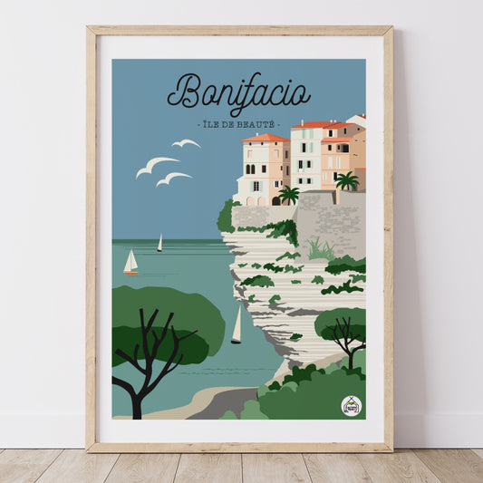 Affiche CORSE - Bonifacio